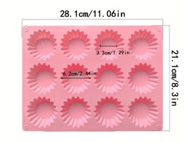 Molde silicona 12 tarteletas rizadas